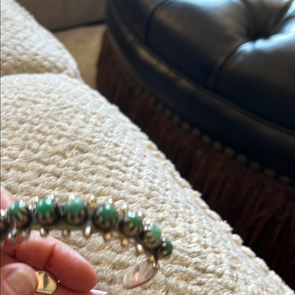 925 sterling heavy turquoise cuf